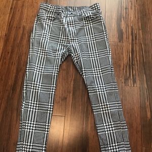 Zara skinny patterned pants